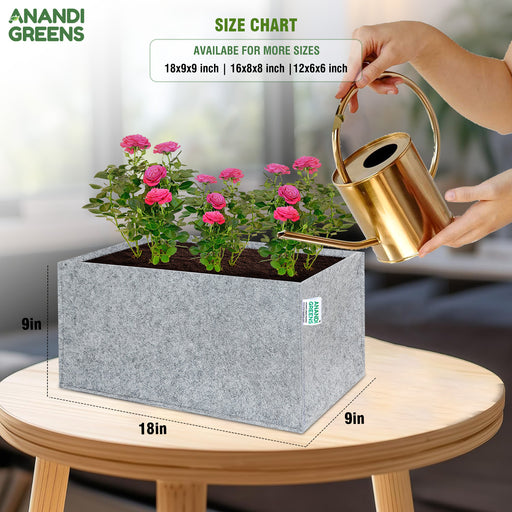 Geo-Fabric-Rectangular-Plant-Grow-Bag-400-GSM-18x9x9-Inch