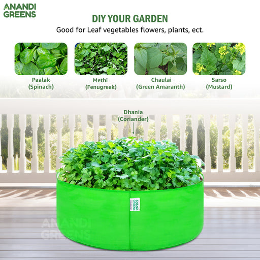 HDPE-Circular-Grow-Bag-18x6-Inch-260-GSM-UV-Protected-for-Gardening