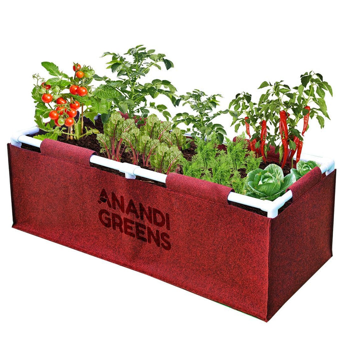 Geo Fabric Rectangular Grow Bag 3x1x1ft