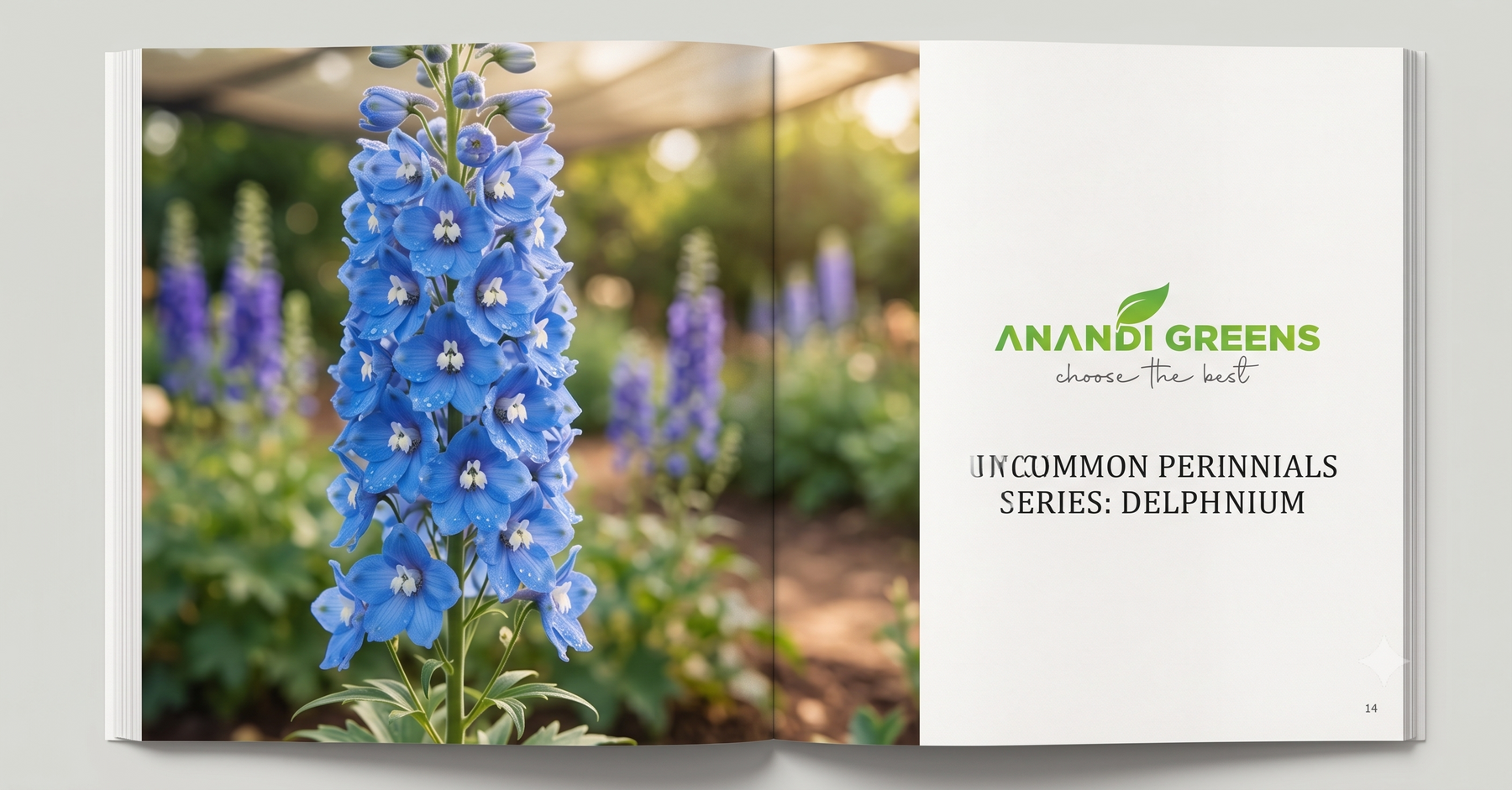 Rare perennial flower variety grown from seeds ordered online