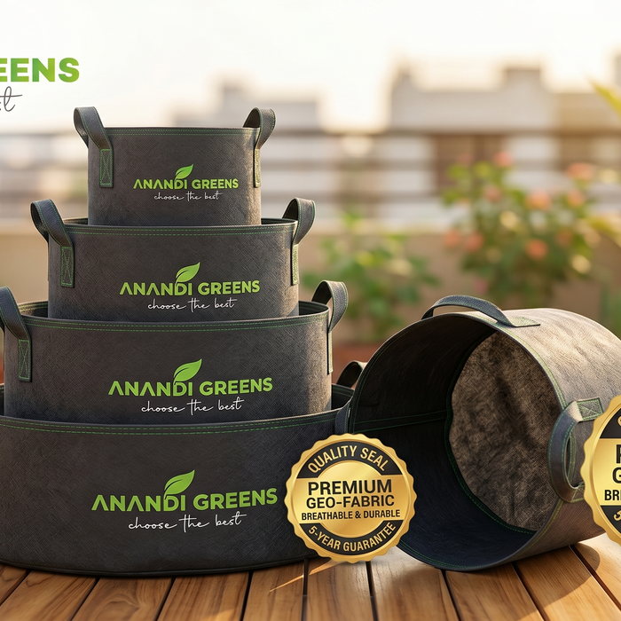 Best grow bag supplier in India — quality geo fabric and HDPE grow bags from Anandi Greens for terrace and kitchen garden