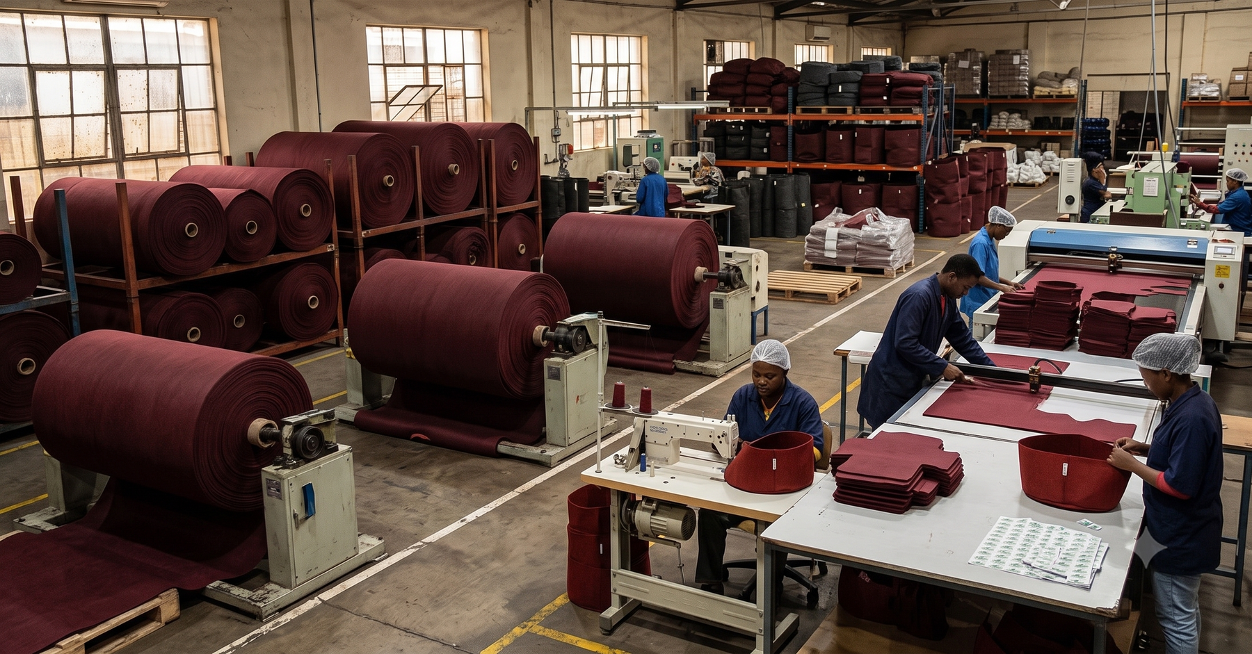 Wholesale grow bag manufacturing facility in India for B2B sourcing