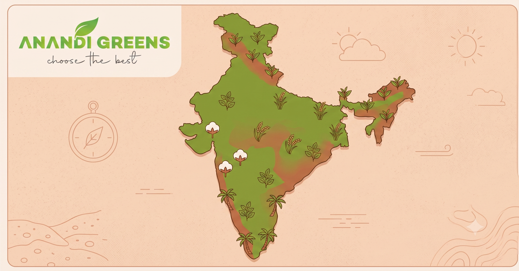 Map of India showing regional vegetable seed sowing guide by climate