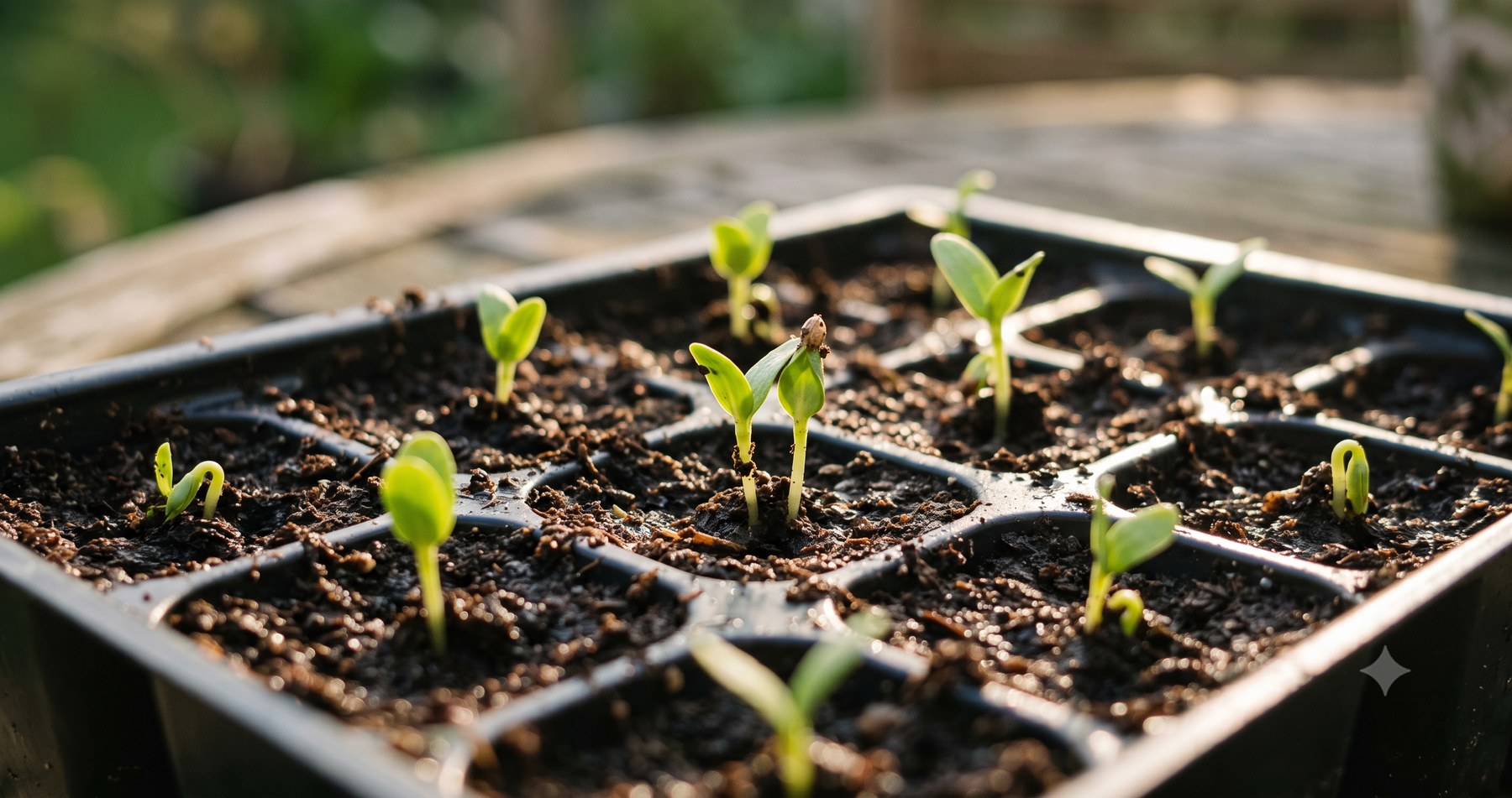 Flower seedlings sprouting after fixing common germination problems