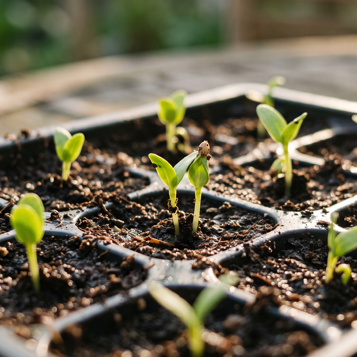 Flower seedlings sprouting after fixing common germination problems