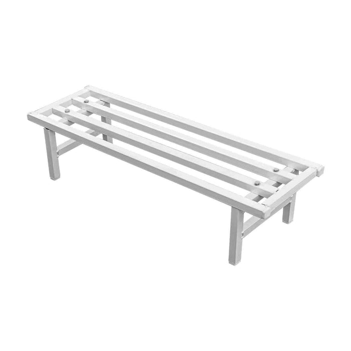 Rectangular White Metal Plant Stand