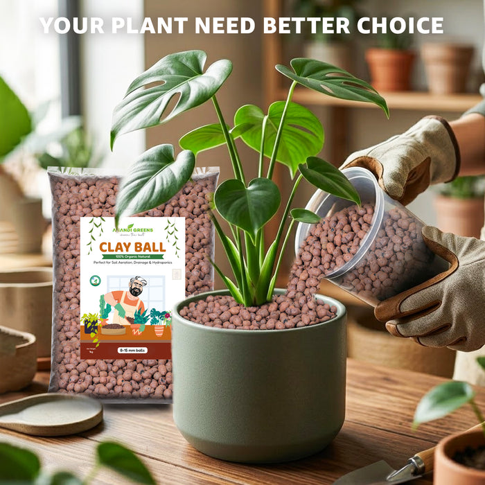 Expanded Clay Aggregate (मिट्टी की गोलियां) For Hydroponics, Orchids & Drainage