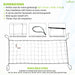 4x4 inch mesh square, 10.5 inch corner rope, 7MM Thicker border bird protection & crop Supporting net
