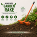 12 Teeth Garden Rake for Weeding Soil Leveling & Cleaning