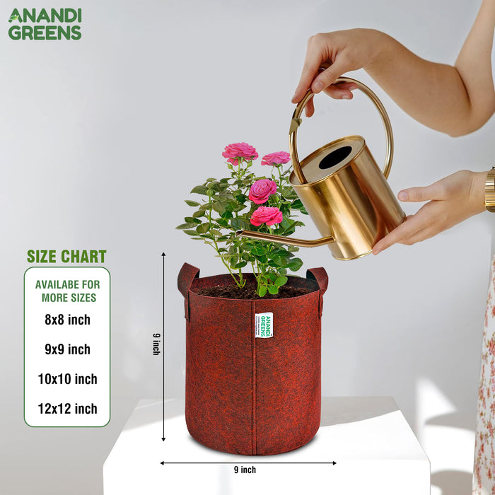 Geo Fabric Plant Grow Bag 9x9 Inch (400 GSM)