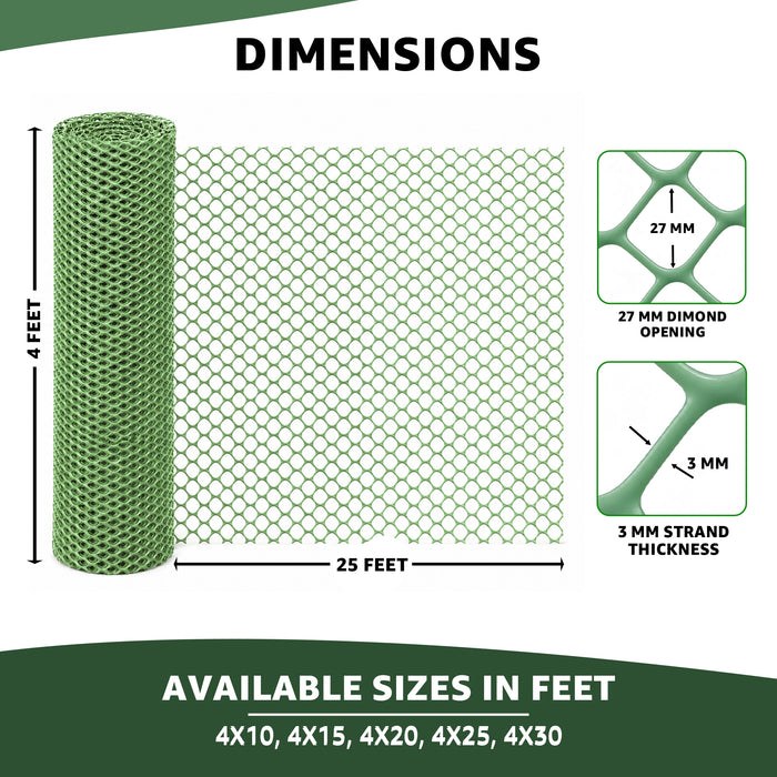 450 GSM- RP HDPE Garden Fencing Net