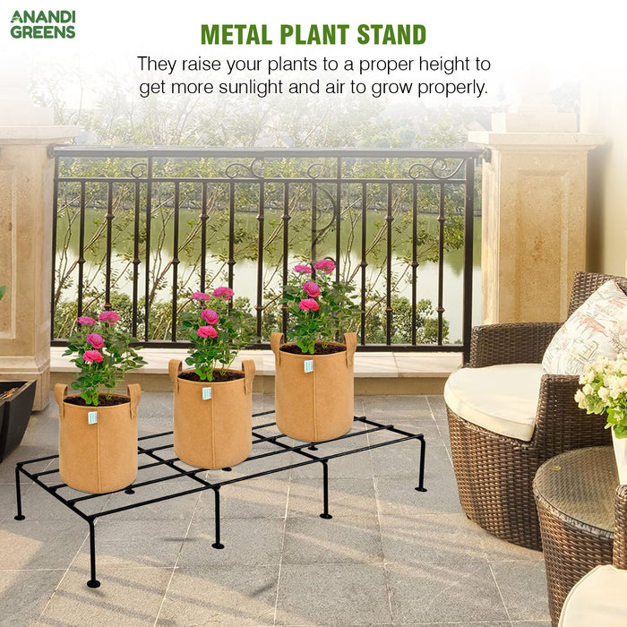 Premium Quality Rectangular Mild Steel Plant Stand