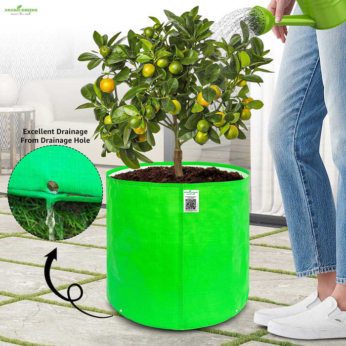HDPE Circular Grow Bag 18x18 Inch | 260 GSM