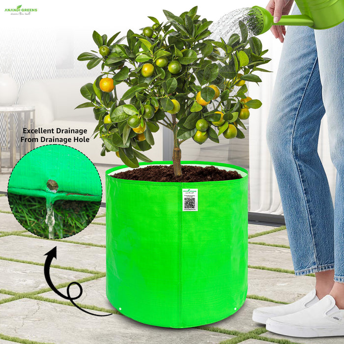 HDPE Circular Grow Bag 18x18 Inch | 260 GSM