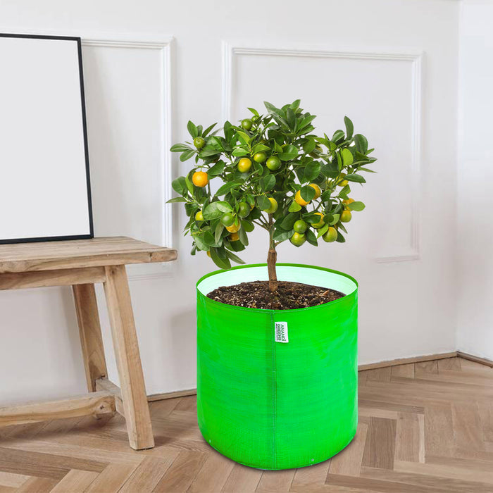 hdpe green grow bag 15x15 inch for home gardening