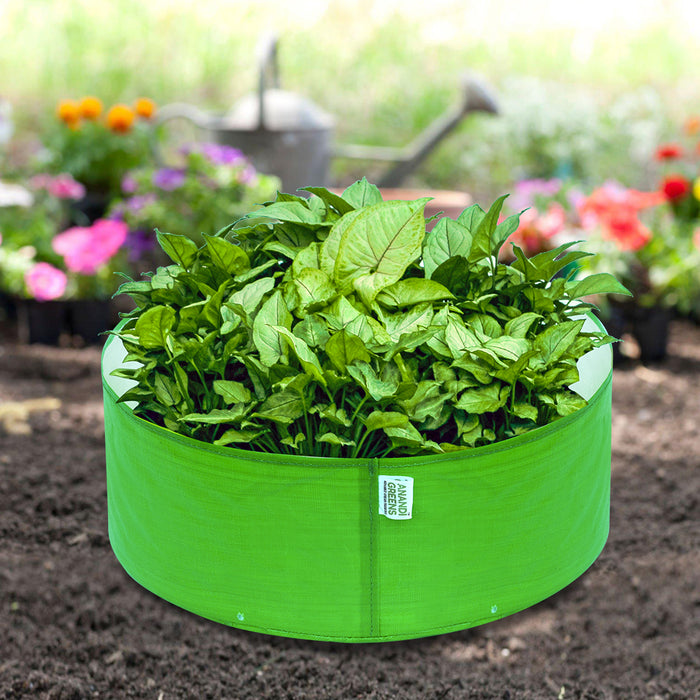 HDPE Circular Grow Bag 12x6 Inch | 260 GSM | UV Protected for Gardening