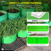 Durable 260gsm HDPE grow bags showing layered material, polyester stitching, and healthy plant growth
