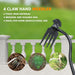 4-Claw Hand Weeder Tool for Gardening & Heavy Duty Weed Remover &amp; Soil Cultivator