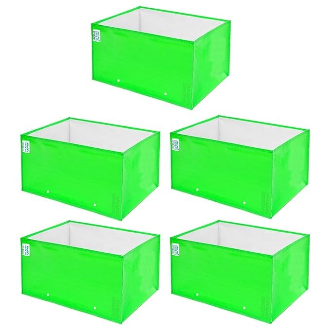 HDPE Plant Grow Bag 260 GSM Rectangular Shaped  15X9X9 Inch Pack of 5