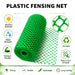 450 GSM Virgin HDPE Garden Fencing Net | Heavy Duty Weather Resistant, Strong, Lightweight Green Hexa Fence Mesh for Garden, Balcony & Plant Protection with Cutter and Cable Ties
