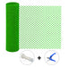 450 GSM Virgin HDPE Garden Fencing Net | Heavy Duty Green Hexa Fence Mesh for Garden, Balcony & Plant Protection with Cutter and Cable Ties