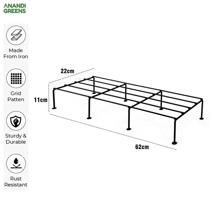 Premium Quality Rectangular Mild Steel Plant Stand