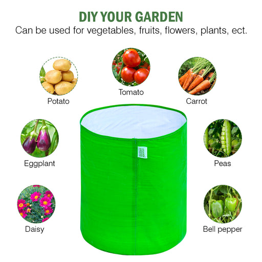 hdpe green grow bag 18x18 inch for terrace gardening