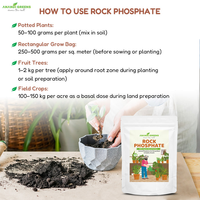 Rock-Phosphate - Natural -Phosphorus-Fertilizer
