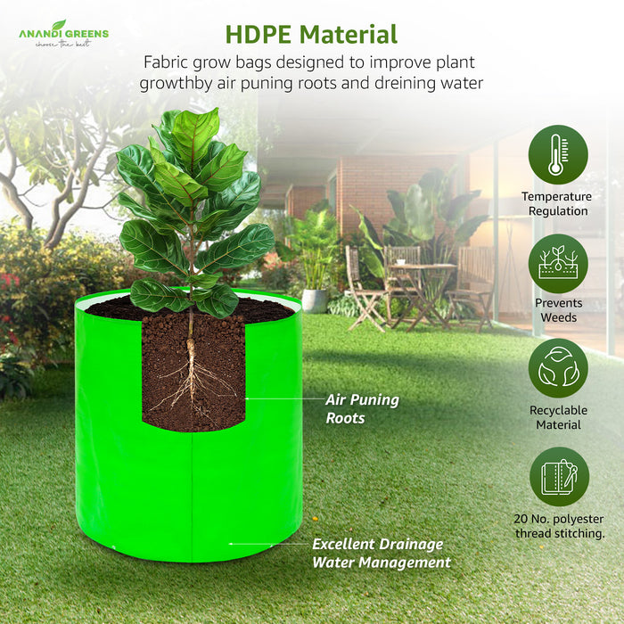 HDPE Circular Grow Bag 18x18 Inch