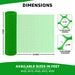 Green diamond mesh fencing roll with dimensions shown on a white and green graphic background. The image includes a 4-foot tall roll, a 20-foot wide unrolled section, and inset details showing 27 mm diamond opening and 3 mm strand thickness.