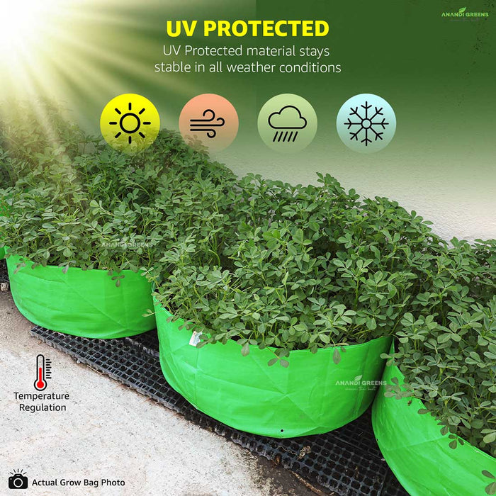 Anandi Greens grow Bags are UV-protected material stays stable in all weather conditions