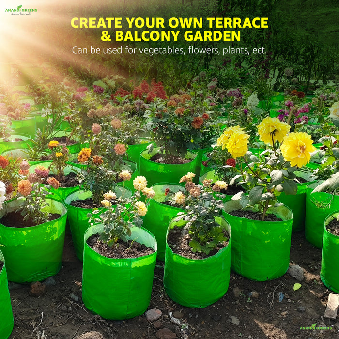 HDPE Circular Grow Bag 9x9 Inch | 260 GSM