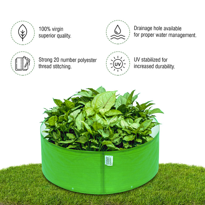 HDPE Circular Grow Bag 12x6 Inch | 260 GSM | UV Protected for Gardening