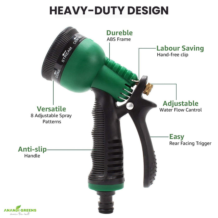 Garden Water Hose Pipe with Nozzle Spray