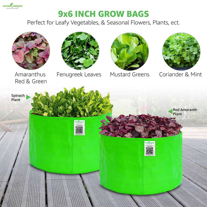 9x6 inch Grow Bag for small plants and herbs