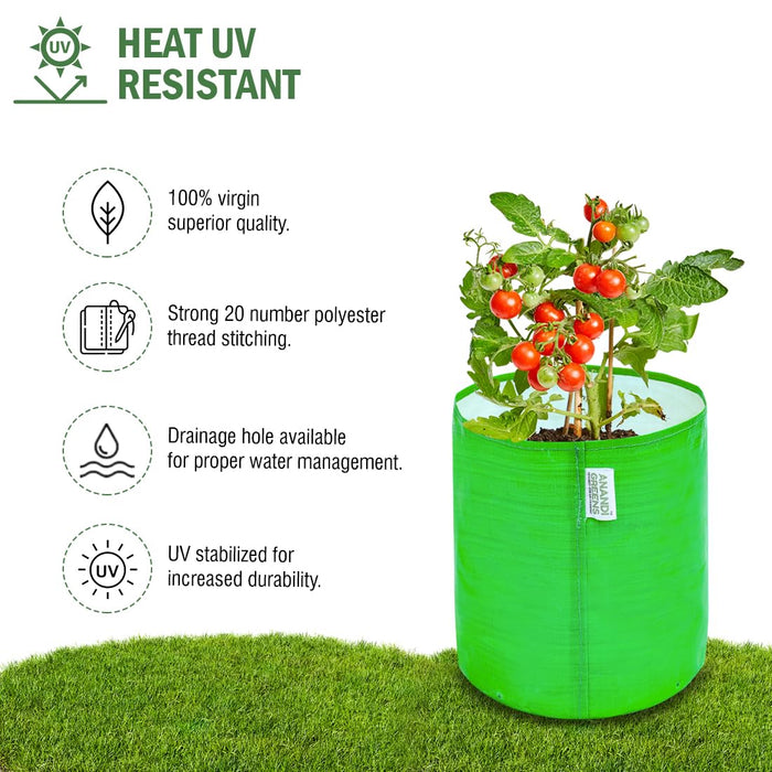 HDPE Circular Grow Bag 9x6 Inch | 260 GSM | UV Protected