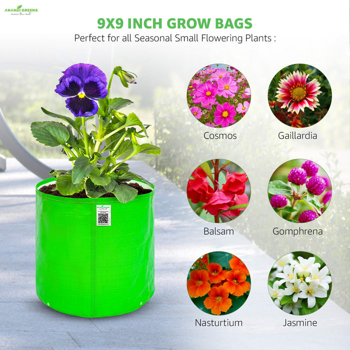 HDPE Circular Grow Bag 9x9 Inch | 260 GSM