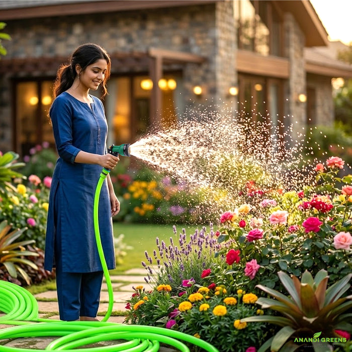 Garden Water Hose Pipe with Nozzle Spray