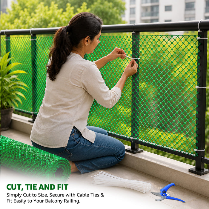 450 GSM - Virgin HDPE Garden Fencing Net