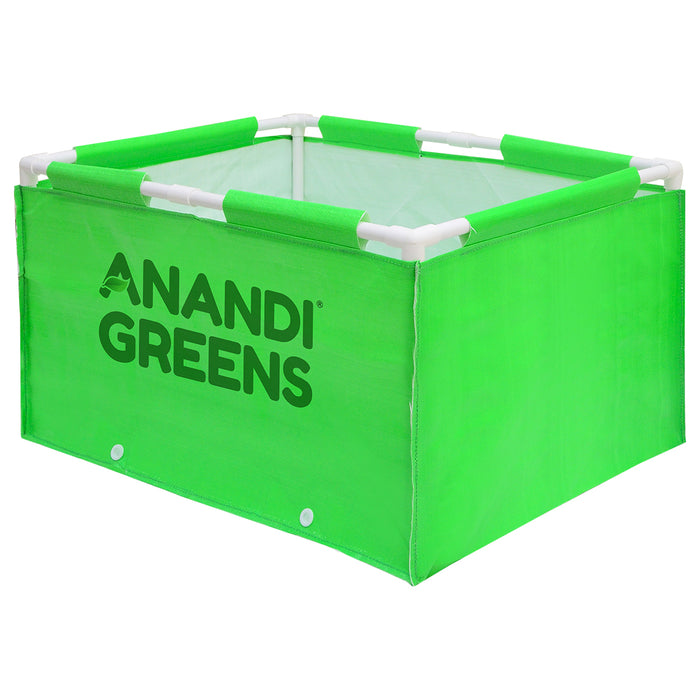 HDPE Rectangular Grow Bag | 2x1.5x1ft | 360 GSM with PVC pipe Support