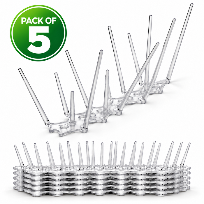 Pack Of 5 Anti Bird & Pigeon Spikes for AC Balcony Railing & Window