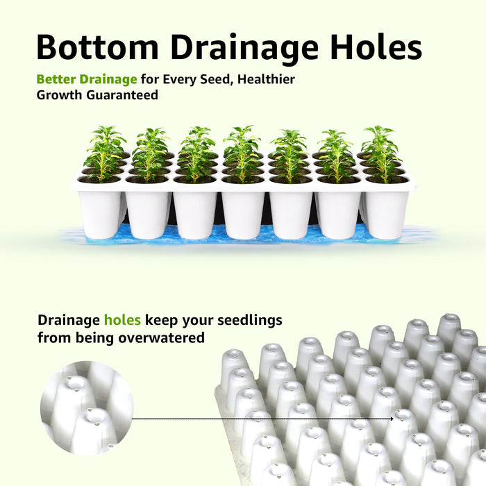 Premium Reusable Nursery Seedling Tray (Pack Of 2)