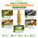 Brass Water Spray Nozzle for 1/2 Inch Hose Pipe