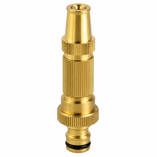 Brass Water Spray Nozzle for 1/2 Inch Hose Pipe