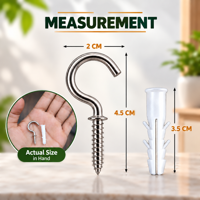 Ceiling Screw-in Cup Hook 4.5 cm