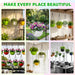 Chain Hanging Plastic Planter Pot for Balcony