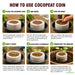 Coco Pellets | Coco Coin Coir | Seed Germination Kit | Peat Pellets for Gardening Seedling 42 mm / Pack of 25