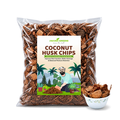 Coconut Husk Chips for Orchids Indoor Plants & Ideal for Soilless Potting Mix Natural Coconut Husk Chips for Better Growing Media