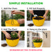Decorative Balcony Chain Hanging Planter pot