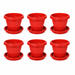 Decorative Terracotta Garden Planter Pots with Bottom Tray 8 in Set Of 6